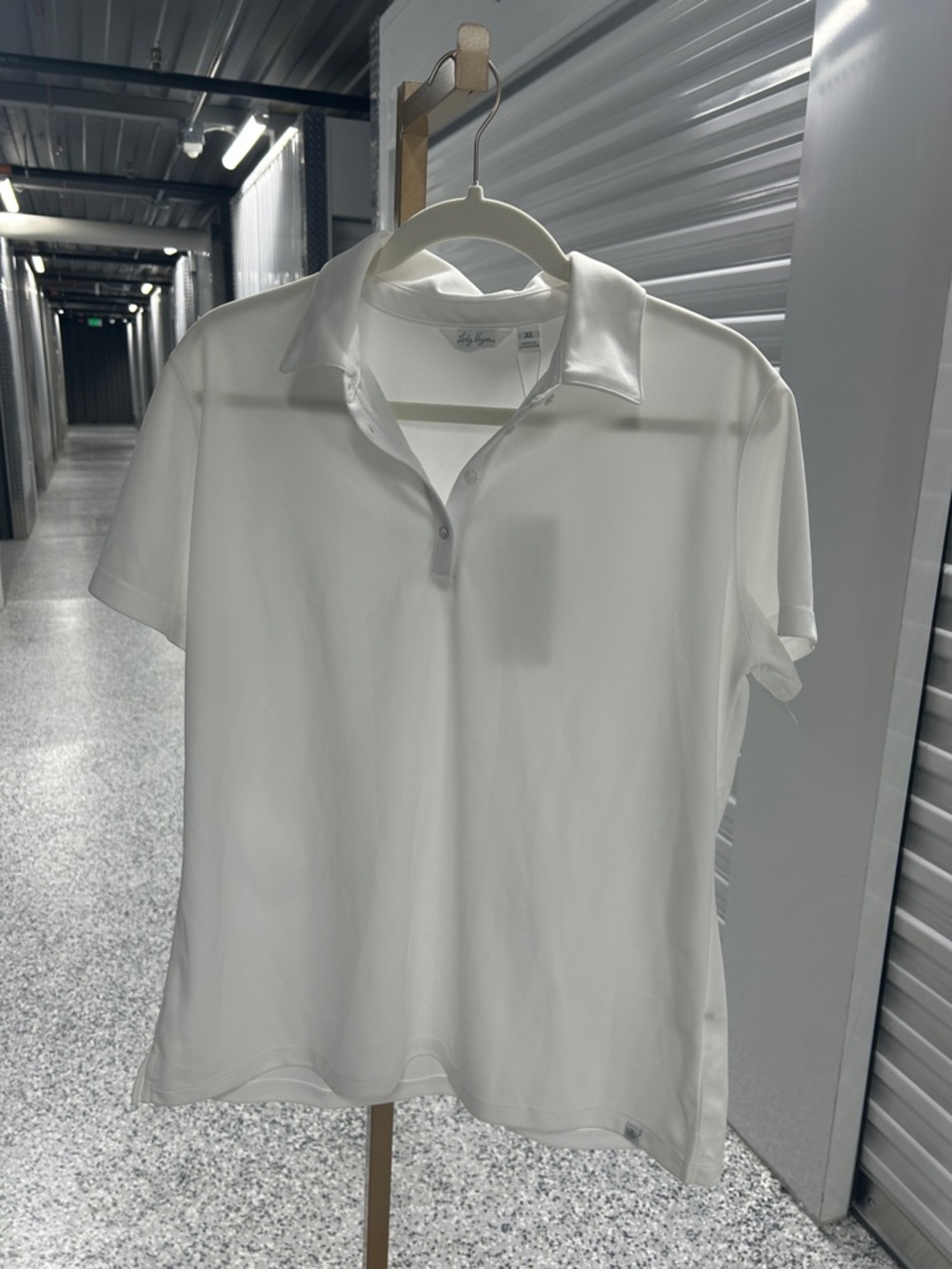 Lady Hagen XL Classic White Polo Shirt - Women